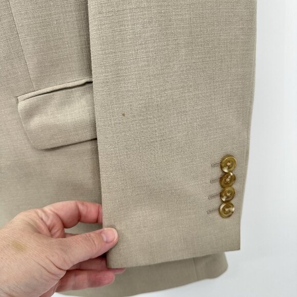 RALPH RALPH LAUREN jacket blazer sport coat tan beige 42L - Picture 5 of 13